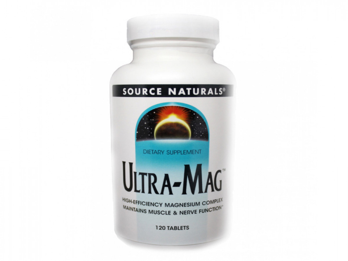 Магний Ultra-Mag, Source Naturals, 120 таблеток