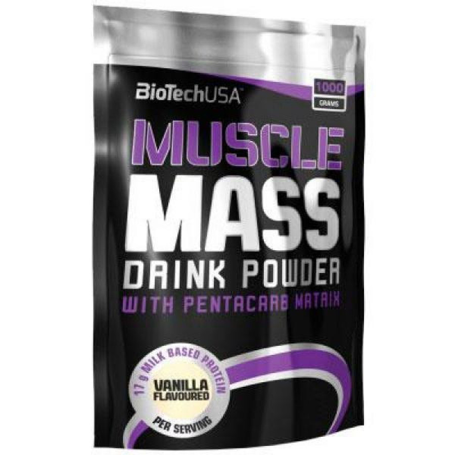 Гейнер "Muscle Mass" BioTech, ассортимент вкусов, 1000 г