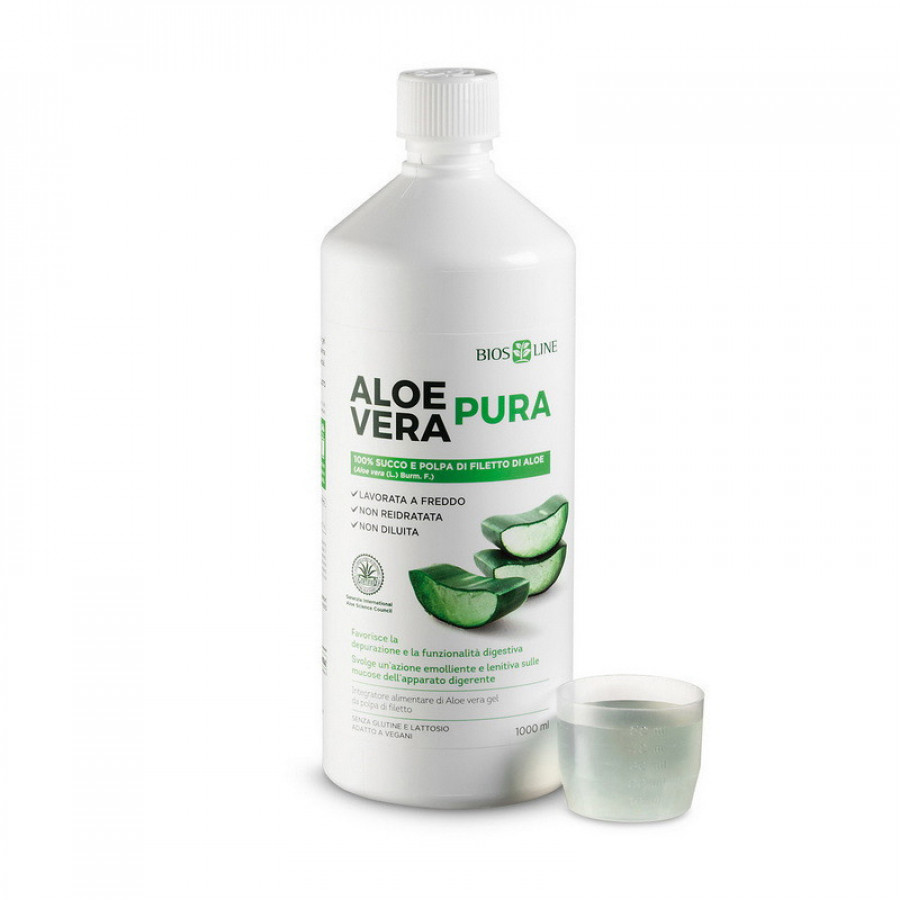 Алоэ вера питьевая добавка для пищеварения Aloe Vera Pura Bios Line 1000 мл