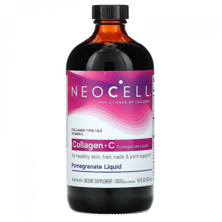Жидкий коллаген с гранатом "Collagen+C pomegranate liquid" Neocell, 473 мл