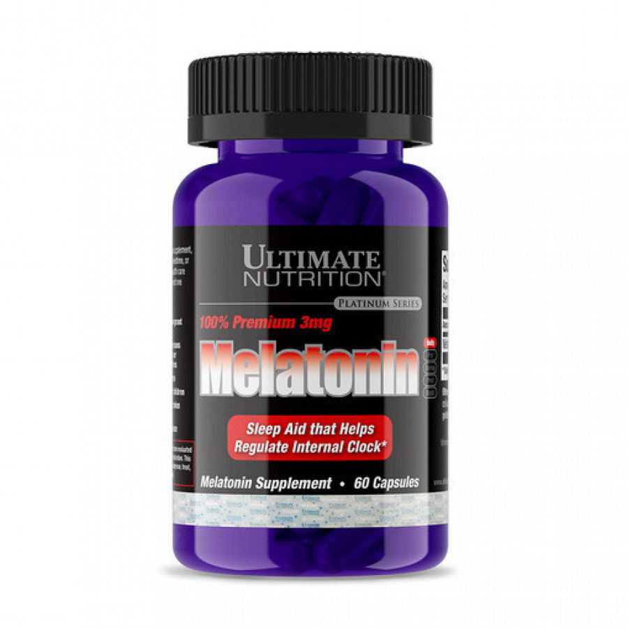 Мелатонин "Melatonin" Ultimate Nutrition, 3 мг, 60 капсул