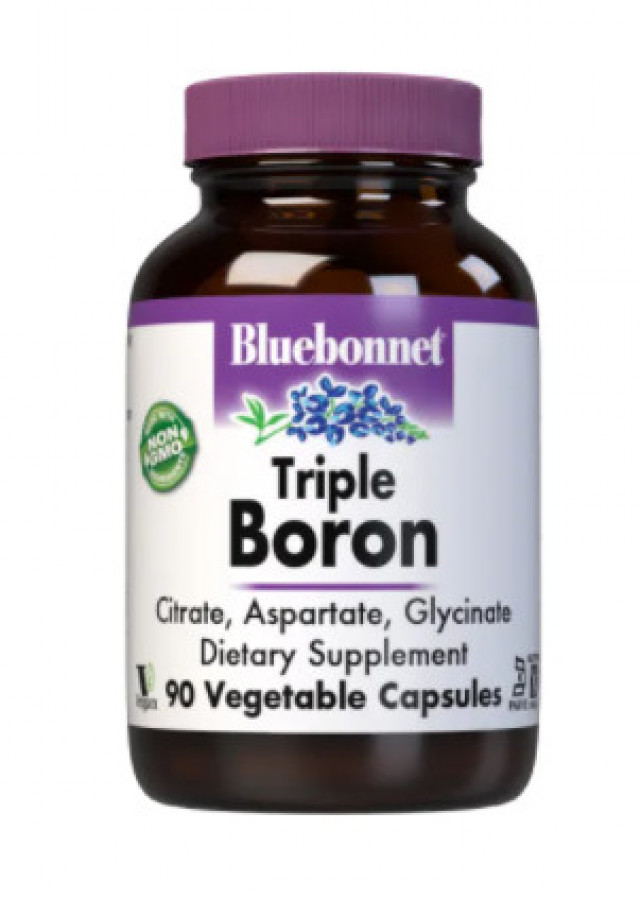 Бор тройного действия "Triple Boron" Bluebonnet Nutrition, 3 мг, 90 капсул