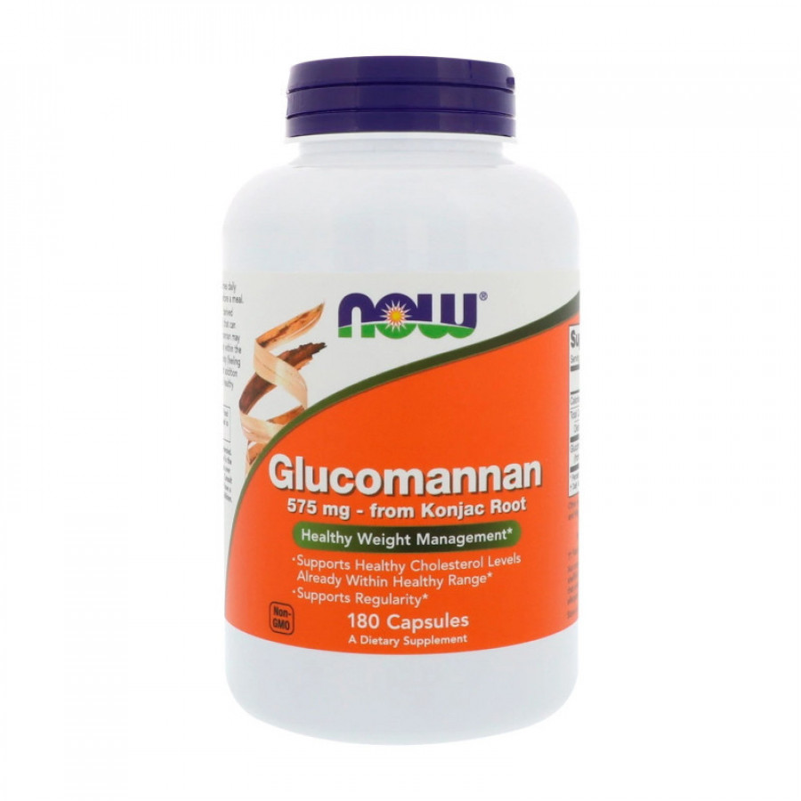 Глюкоманнан "Glucomannan" Now Foods, 575 мг, 180 капсул