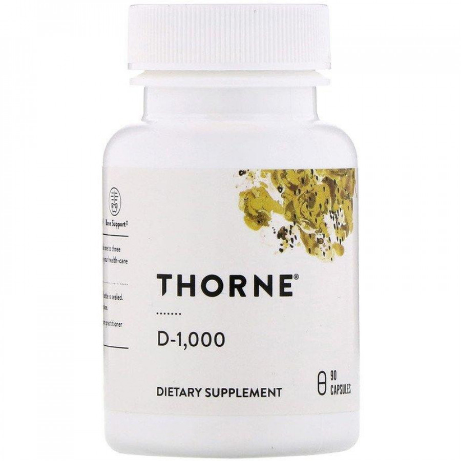 Витамин D "D-10 000" Thorne Research, 10 000 МЕ, 60 капсул