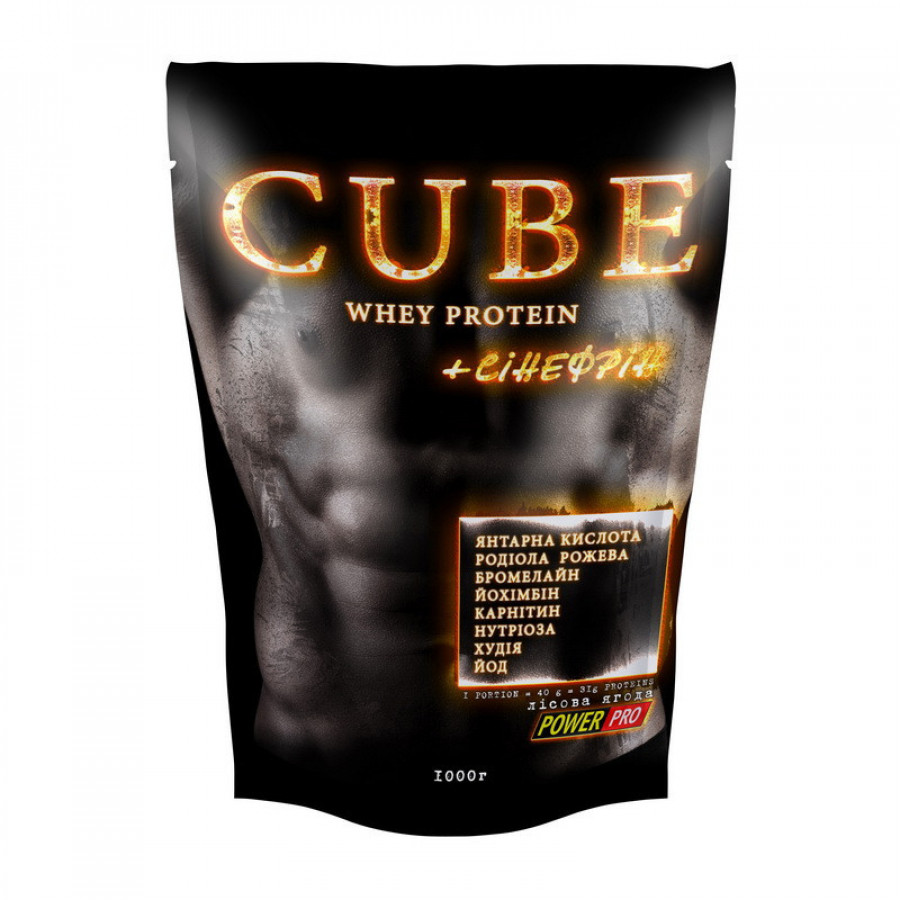 Сывороточный протеин для похудения "Cube Whey Protein" Power Pro, кокосовое молочко, 1000 г