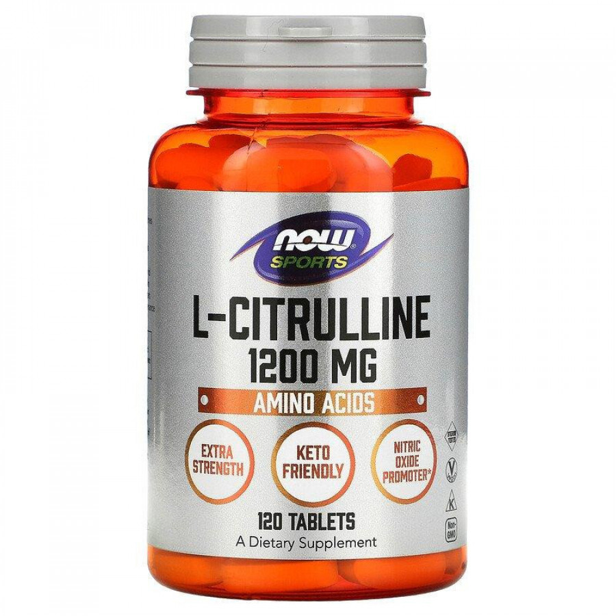 L-цитруллин "Citrulline" Now Foods, 1200 мг, 120 таблеток