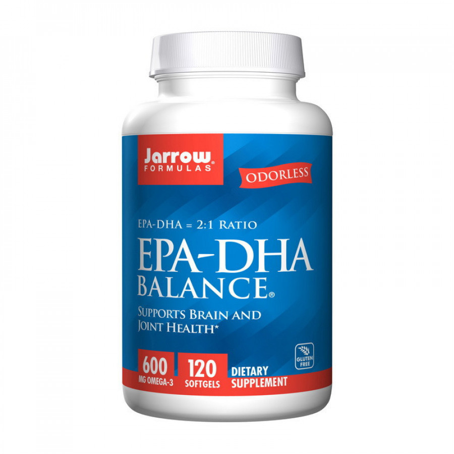 Омега-3, EPA-DHA Balance, Jarrow Formulas, 600 мг, 120 капсул