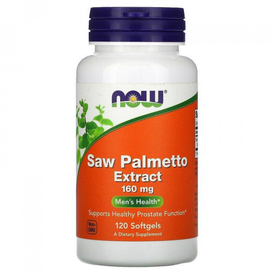 Экстракт пальмы сереноа "Saw Palmetto Extract" Now Foods, 160 мг, 120 капсул