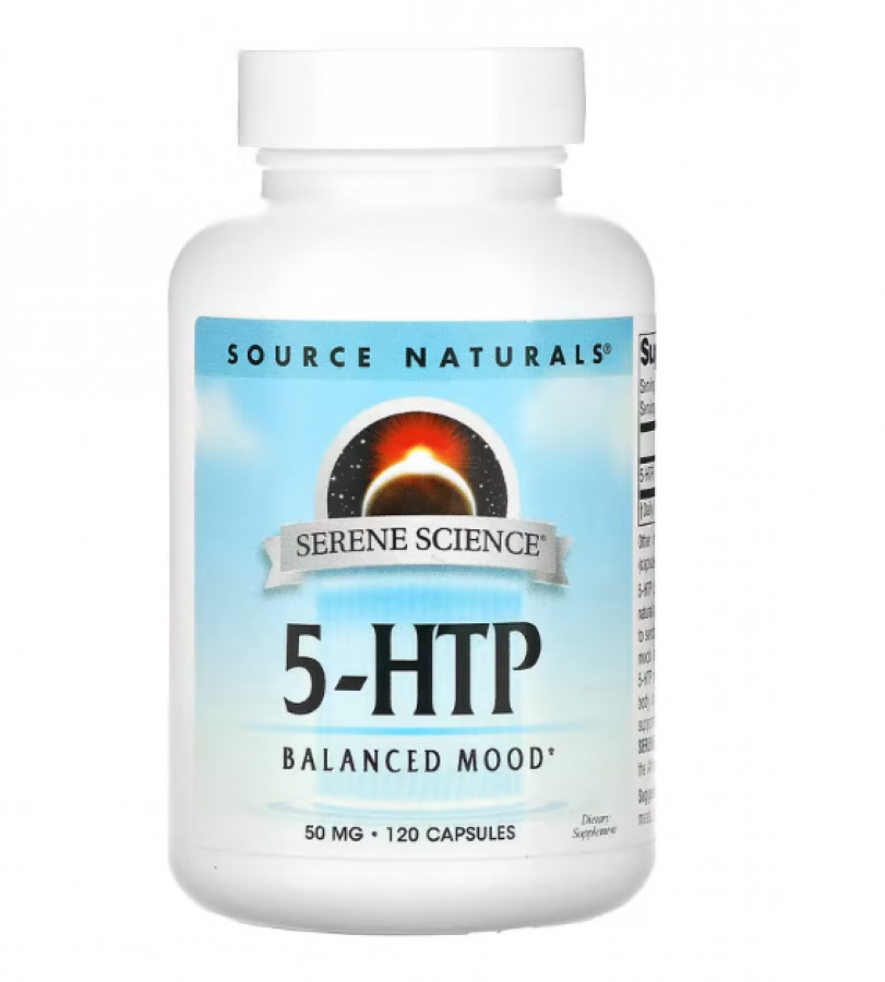 Source Naturals, 5-HTP, 50 мг, 120 капсул