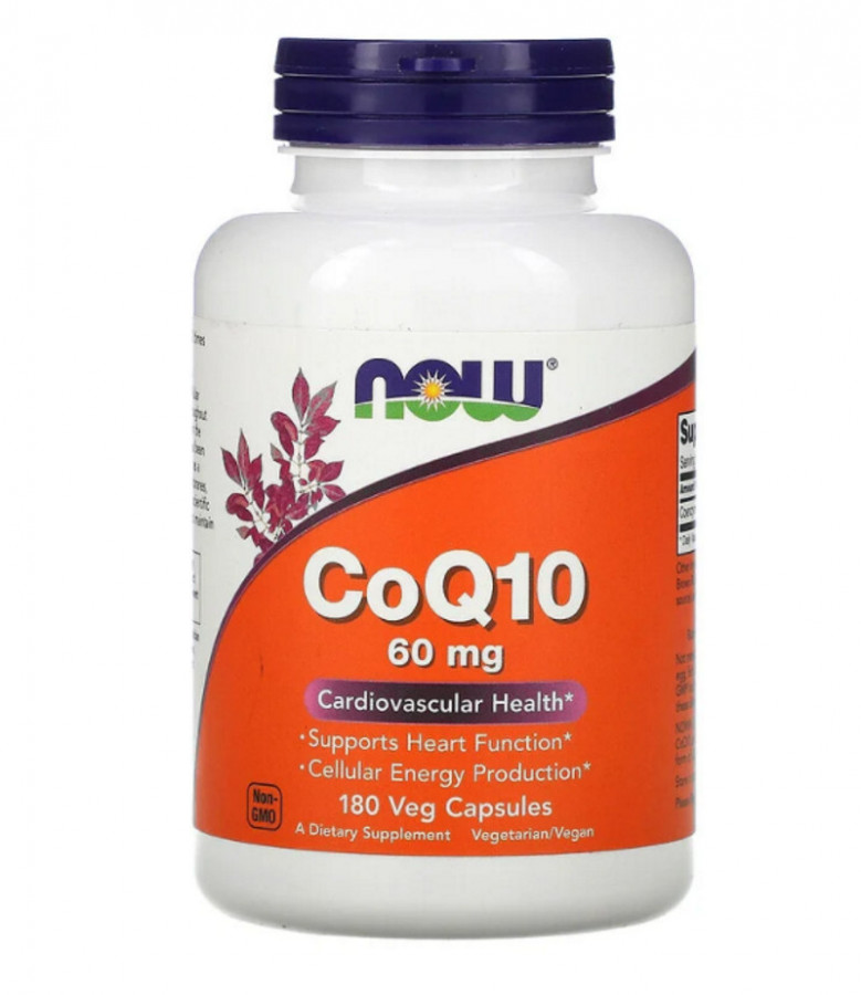 Коэнзим Q-10 "CoQ10" 60 мг, Now Foods, 180 капсул