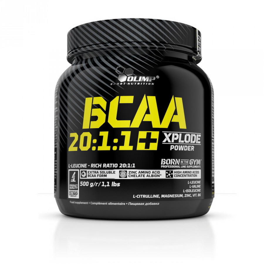Аминокислоты ВСАА с магнием и витамином В6 "BCAA 20:1:1 Xplode" OLIMP, ассортимент вкусов, 500 г