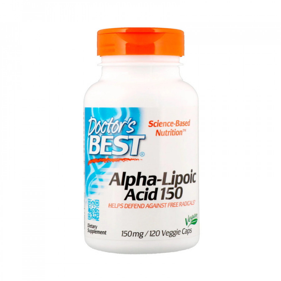 Альфа-липоевая кислота "Alpha-Lipoic Acid" Doctor's Best, 150 мг, 120 капсул