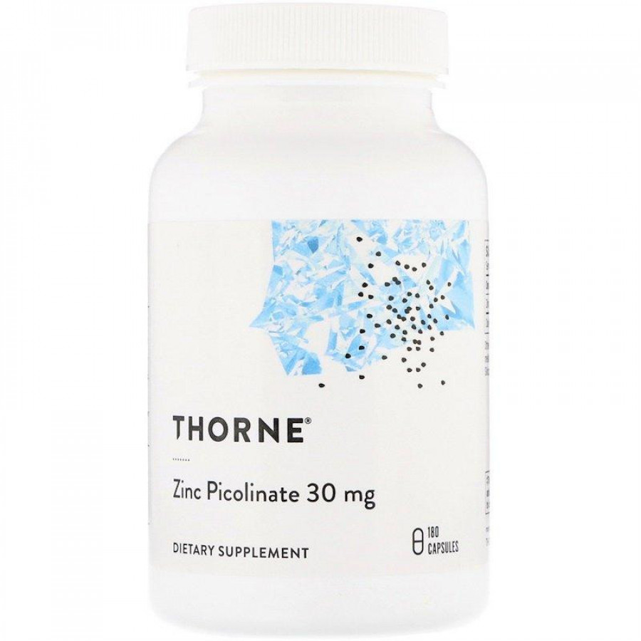 Пиколинат цинка, 30 мг, Thorne Research, 180 капсул