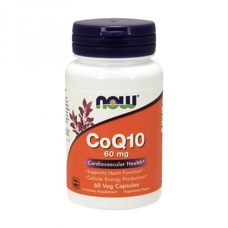 Коэнзим Q-10 "CoQ10" 60 мг, Now Foods, 60 капсул