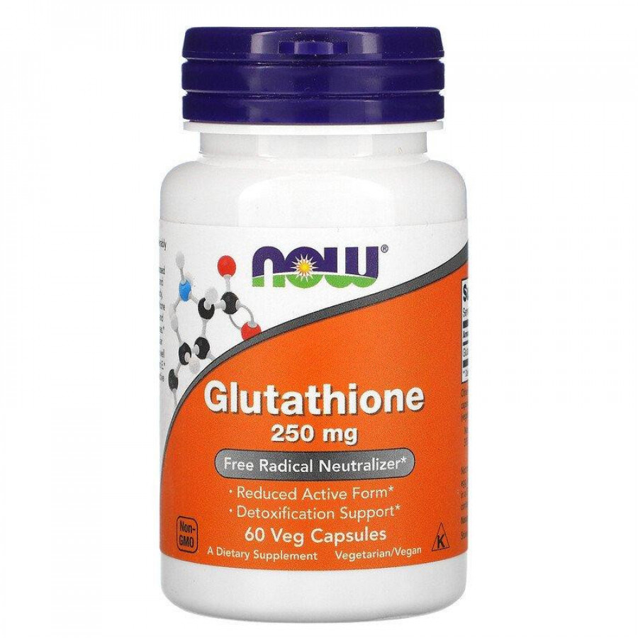 Глутатион "Glutathione" 250 мг, Now Foods, 60 капсул
