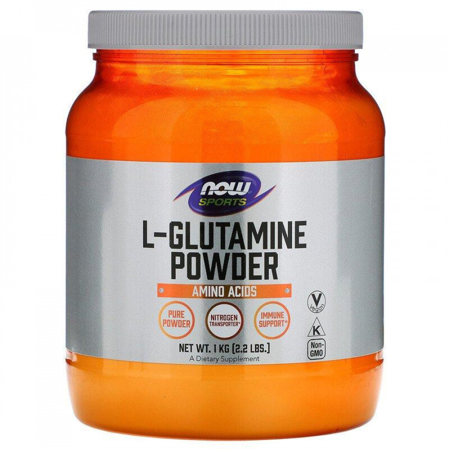 L-глютамин в порошке "L-Glutamine Powder" Now Foods, 1000 г