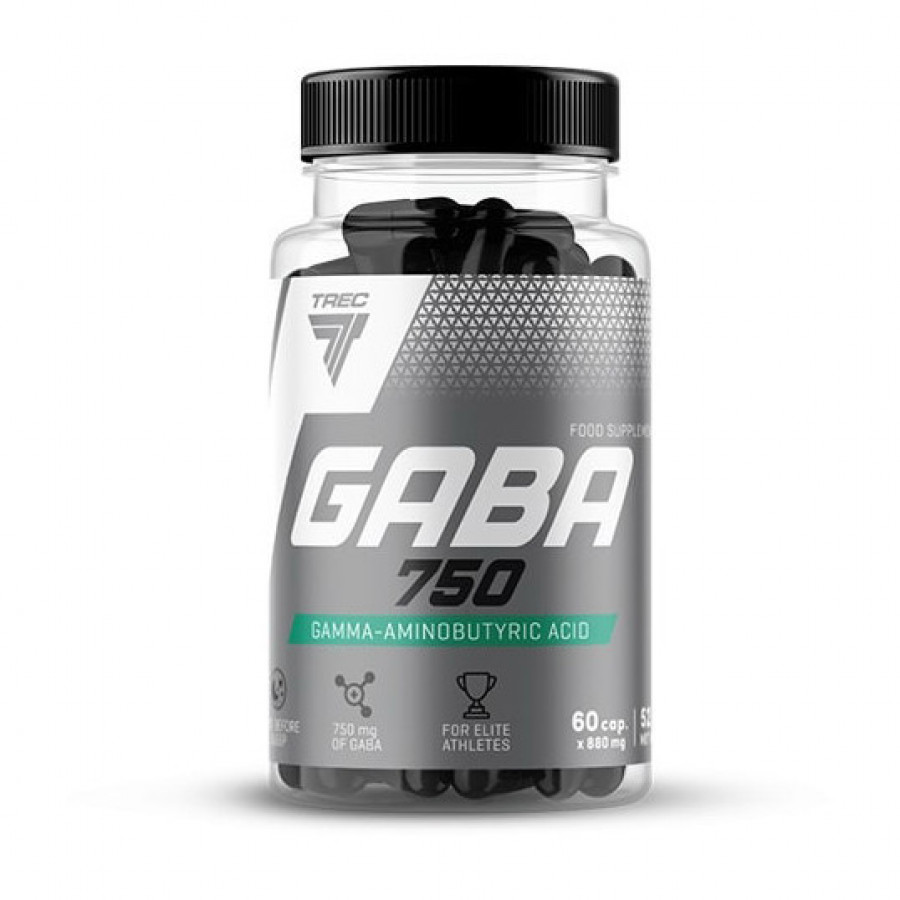 Гамма-аминомасляная кислота "GABA" TREC nutrition, 750 мг, 60 капсул