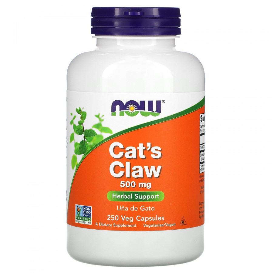 Кошачий коготь Now Foods (Cat's Claw) 500 мг 250 капсул