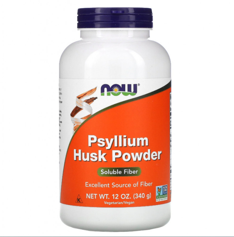Псиллиум "Psyllium Husk Powder" Now Foods, шелуха семян подорожника, 340 г