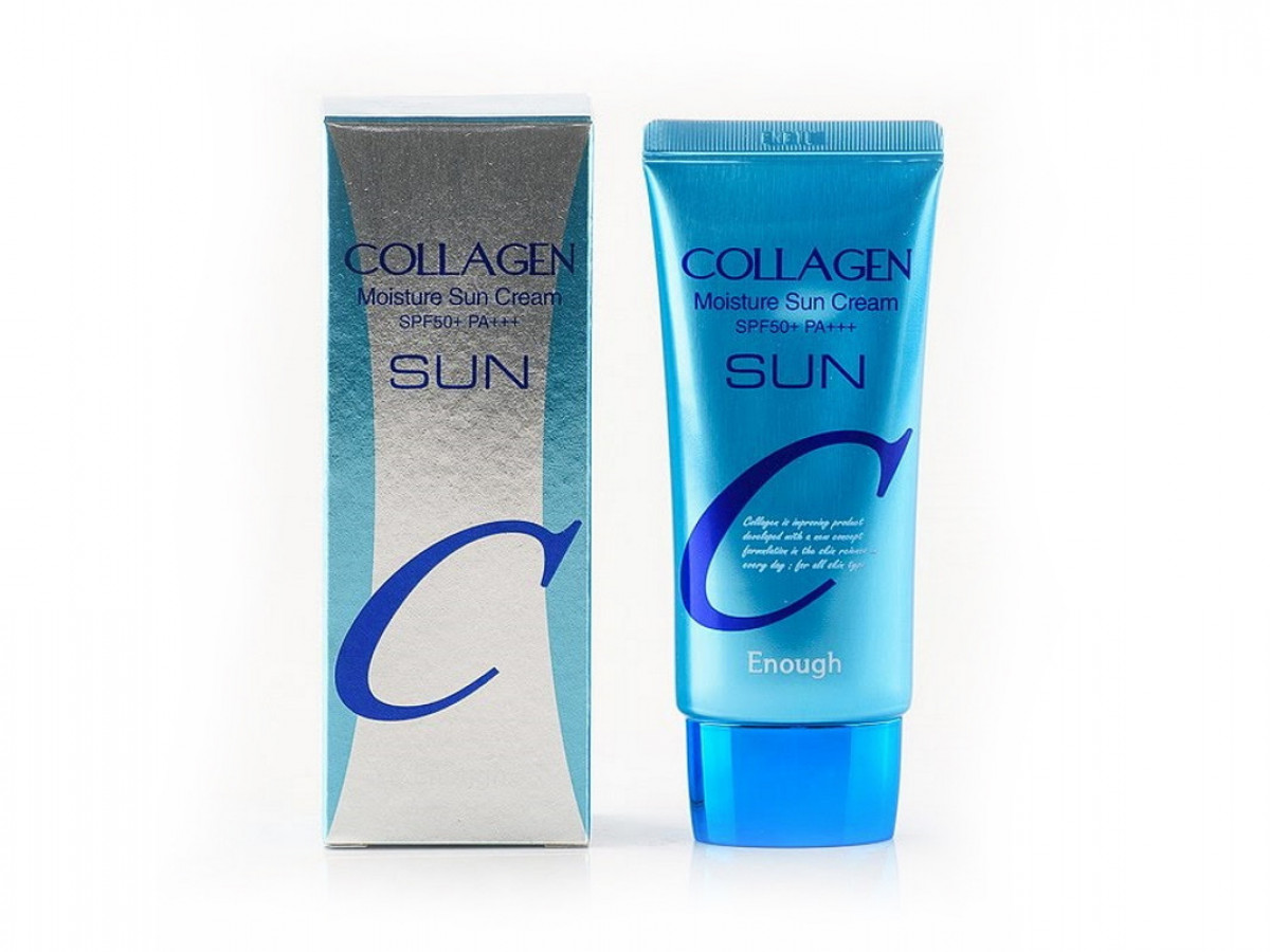 Солнцезащитный крем Collagen Moisture Sun Cream SPF 50+ PA+++, Enough, 50 мл
