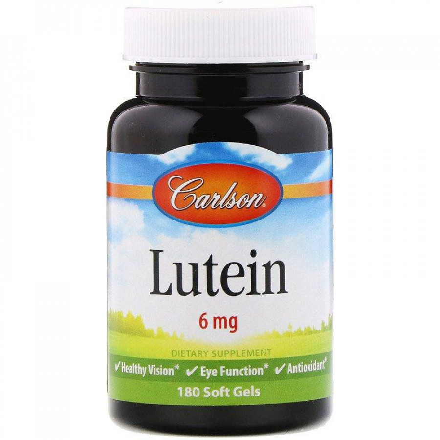 Лютеин "Lutein" Carlson Labs, 6 мг, 180 капсул