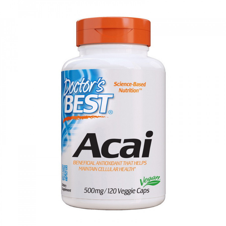Асаи "Acai" Doctor's Best, 500 мг, 120 капсул