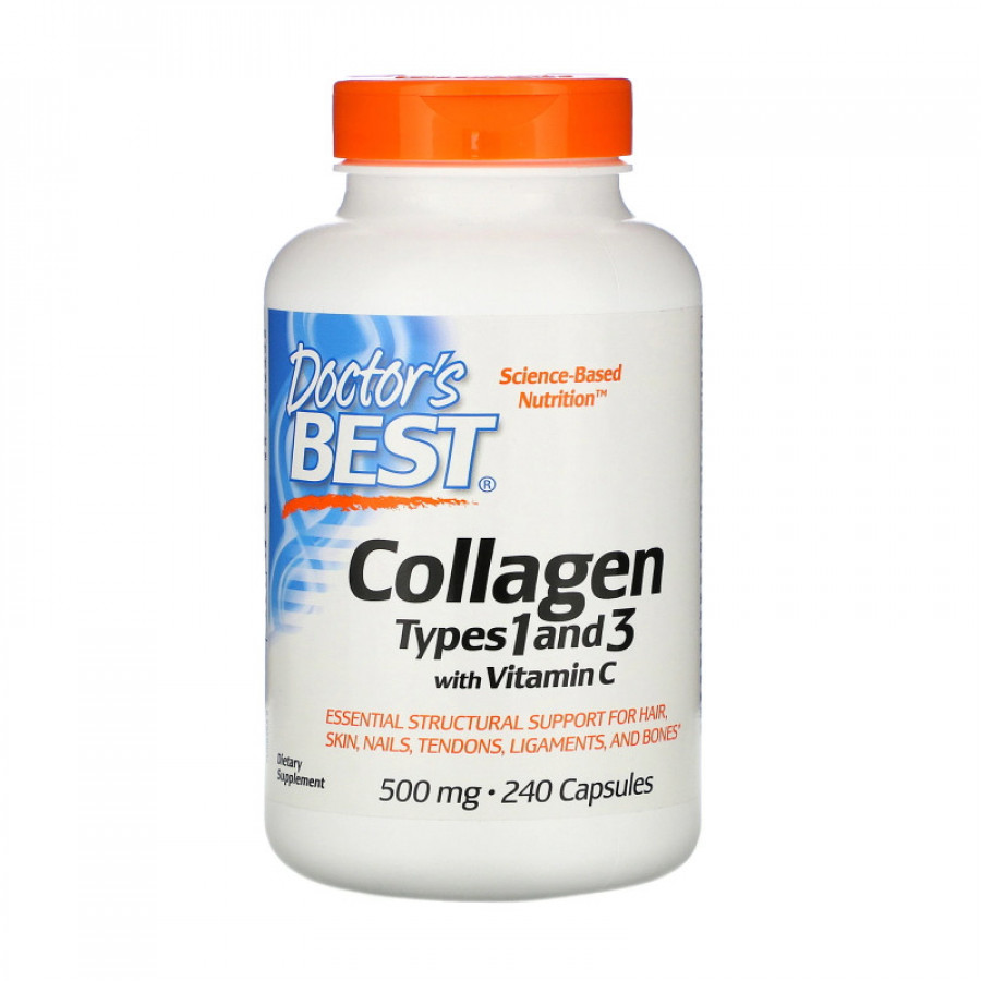 Collagen Types 1&3, Doctor's Best, коллаген 1 и 3 типа, 240 капсул