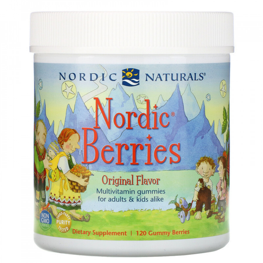 Мультивитамины для детей "Nordic Omega-3 Gummies" Nordic Naturals, натуральный, вкус, 120 жевательных таблеток