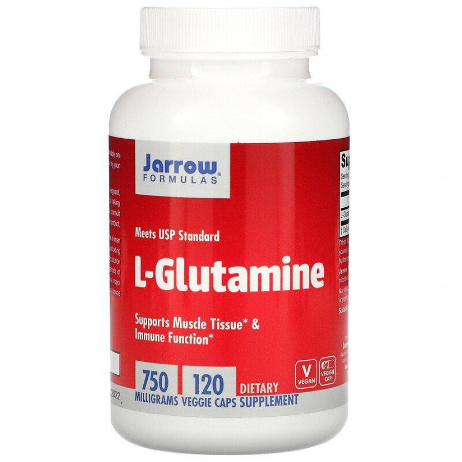 Глютамин, 750 мг, Jarrow Formulas, 120 капсул