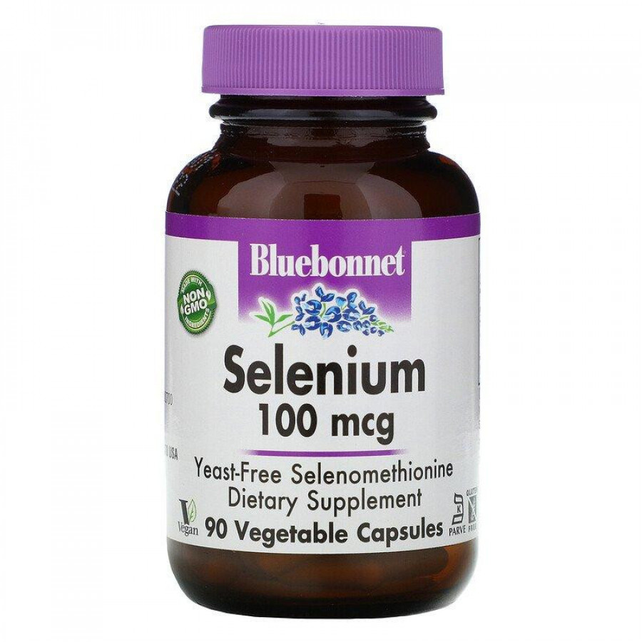 Селен "Selenium" Bluebonnet Nutrition, 100 мкг, 90 капсул
