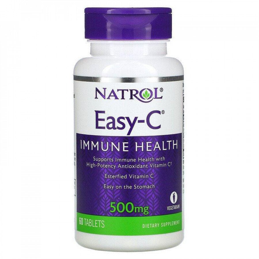 Витамин С "Easy-C immune health" Natrol, 500 мг, 60 таблеток