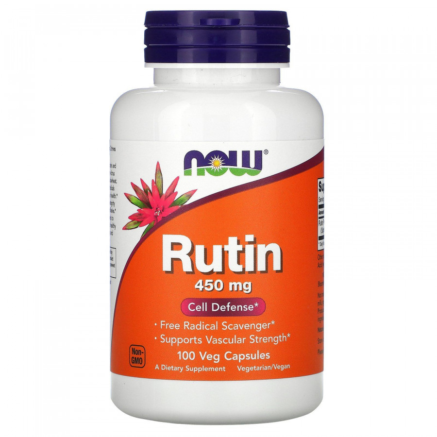 Рутин Now Foods (Rutin) 450 мг 100 капсул