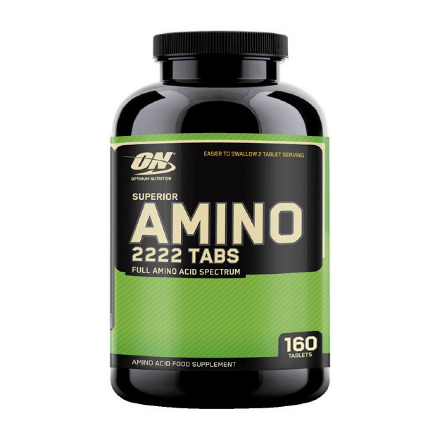 Комплекс аминокислот сывороточного, соевого белка "Amino 2222" Optimum Nutrition, 160 таблеток