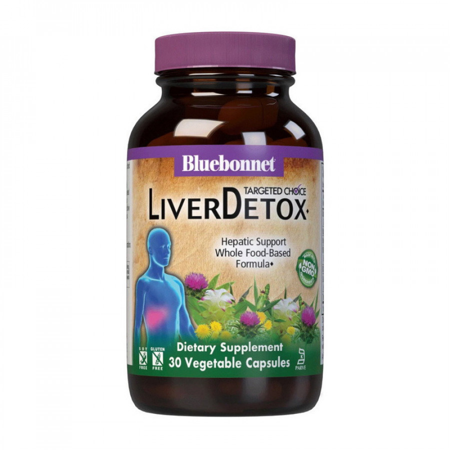 Детоксикация печени "Liver Detox" Bluebonnet Nutrition, 30 капсул