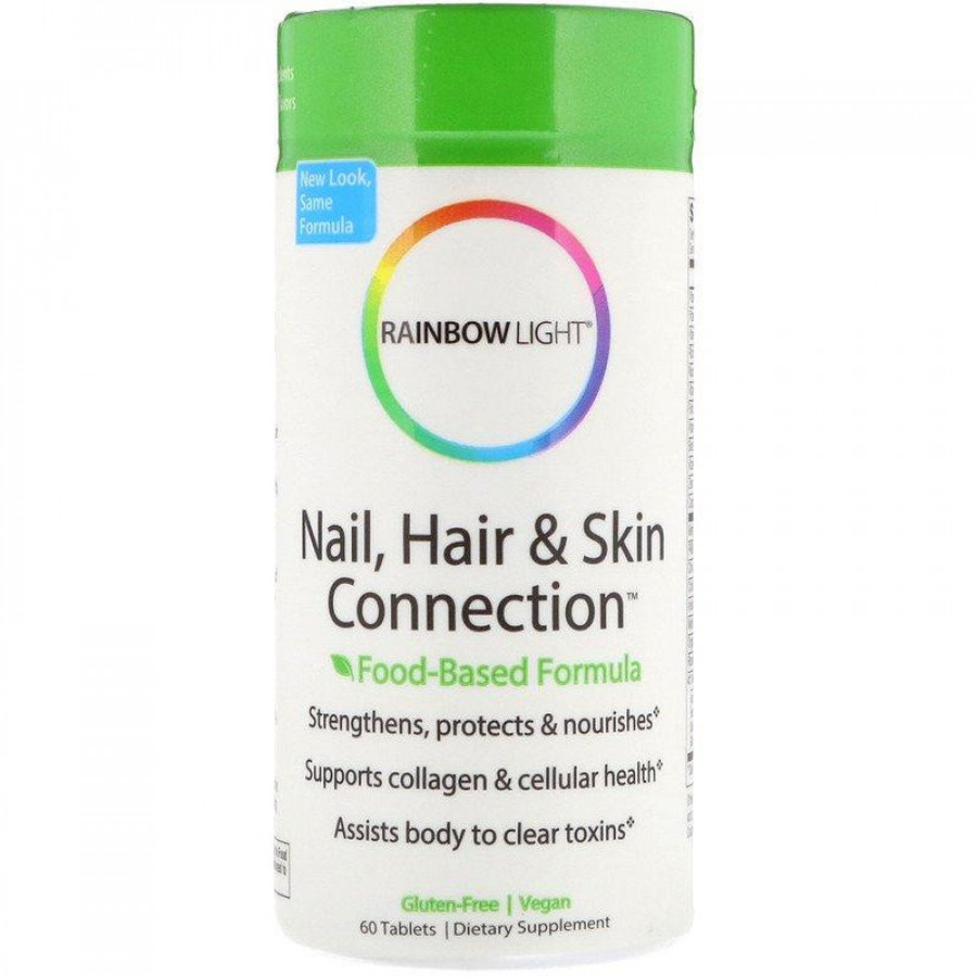 Витамины для кожи, ногтей и волос "Nail, Hair & Skin Connection" Rainbow Light, 60 таблеток