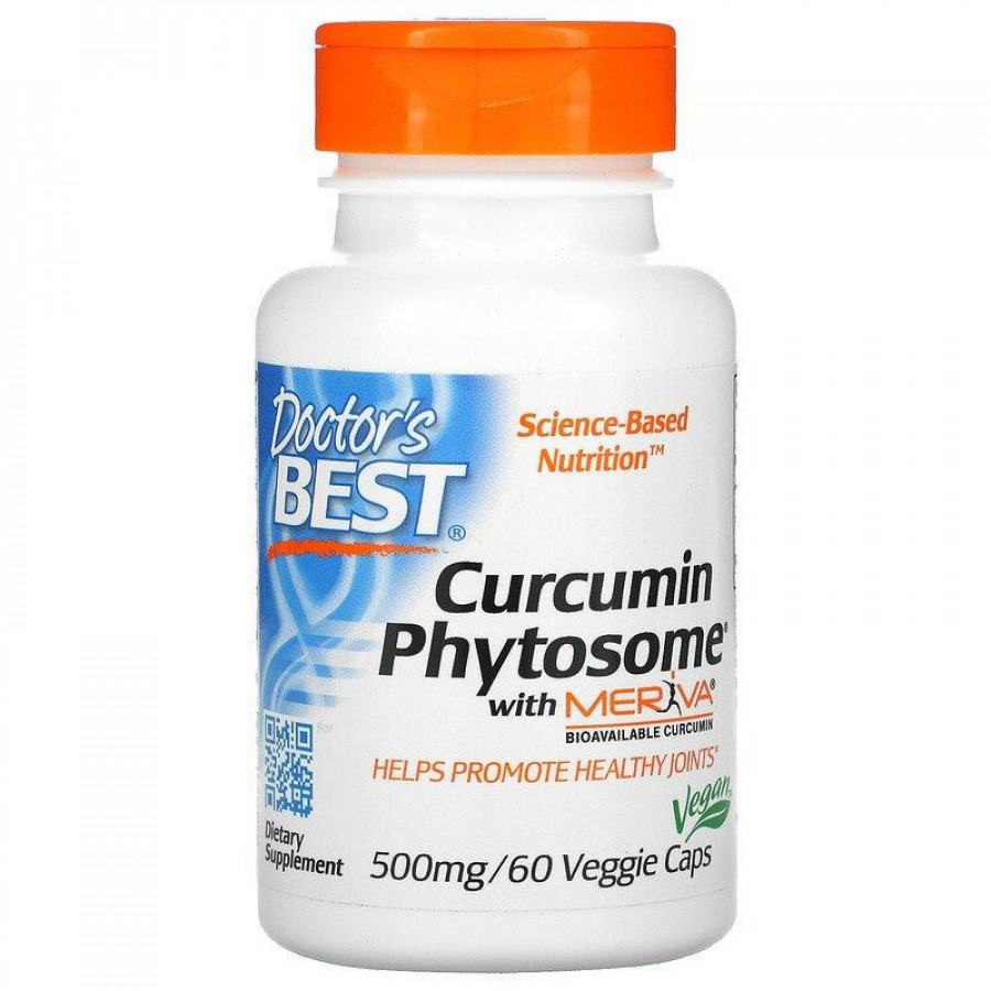 Фитосомы куркумина "Curcumin Phytosome" Doctor's Best, 500 мг, 60 капсул