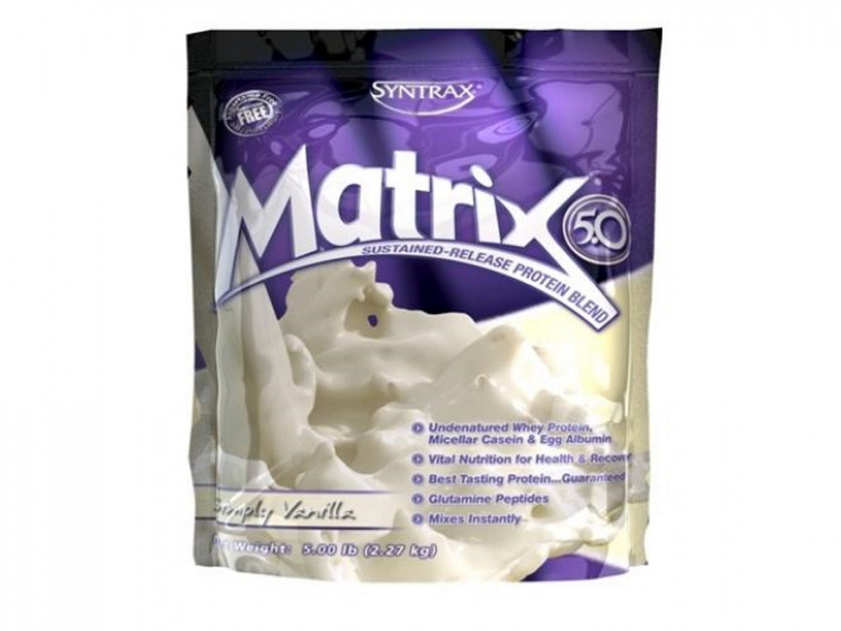 Протеин Matrix 5.0, Syntrax, ванильный, 2270 г