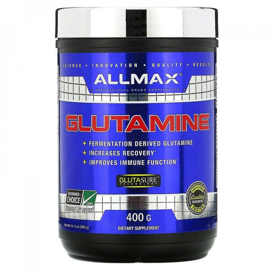 Глутамин "Glutamine" AllMax Nutrition, натуральный вкус, 400 г