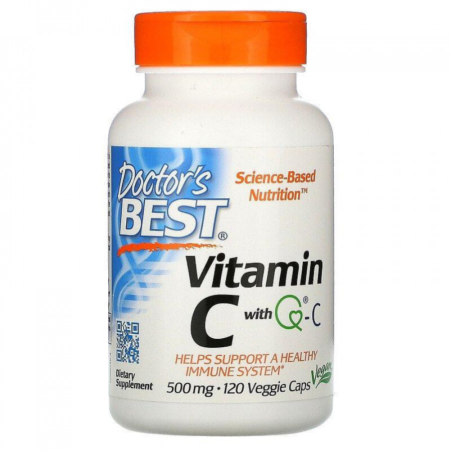 Витамин С с Quali-C "Vitamin C with Q-C" Doctor's Best, 500 мг, 120 капсул