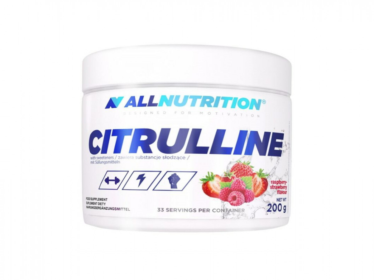 Уценка: Предтренировочный комплекс Citrulline, All Nutrition, Малина-клубника, 200 г (срок до 08/2020)