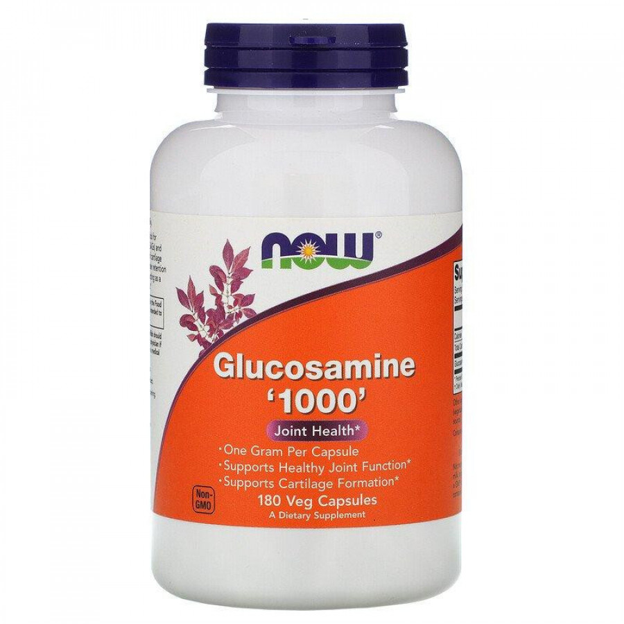 Глюкозамин "Glucosamine" Now Foods, 1000 мг, 180 капсул