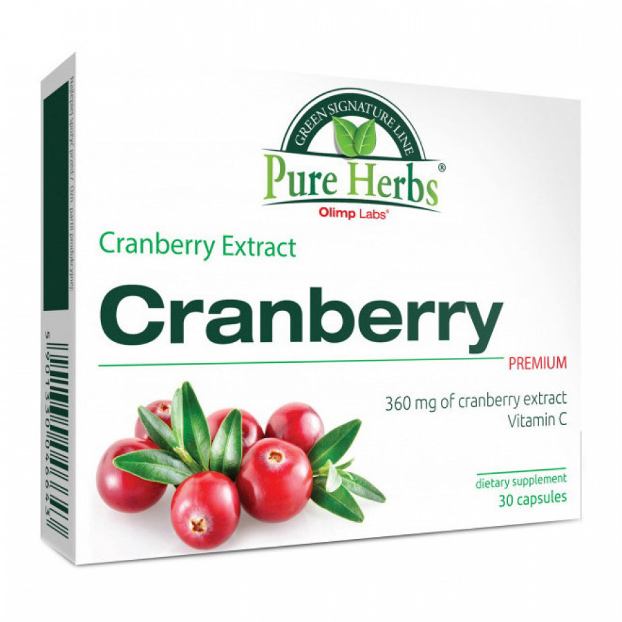 Клюква с витамином С "Cranberry Extract Premium" OLIMP, 360 мг, 30 капсул