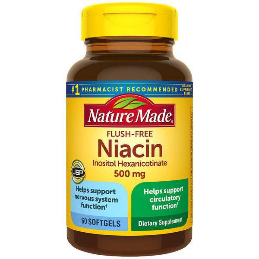 Ниацин "Niacin" Nature Made, 500 мг, 60 капсул