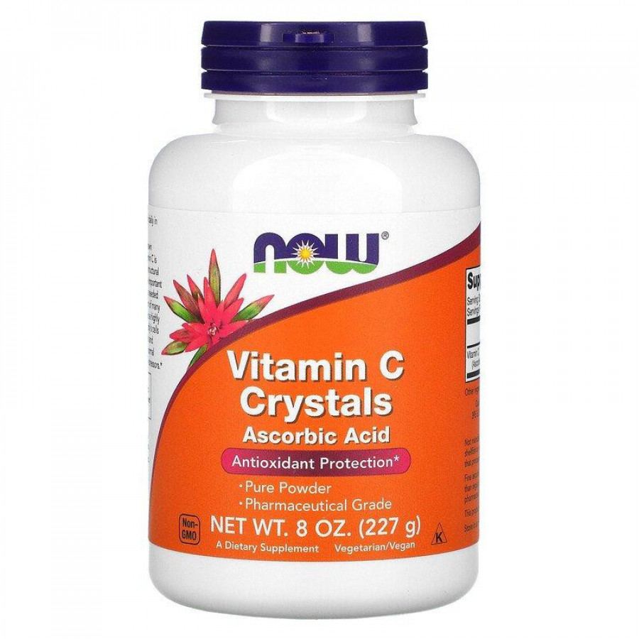 Кристаллы витамина С "Vitamin C Crystals" Now Foods, 227 г
