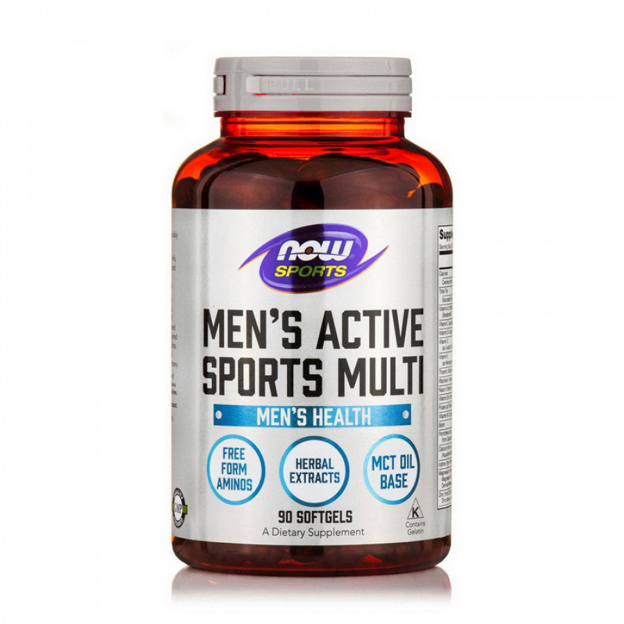 Комплекс витаминов для мужчин "Men's Active Sports Multi" Now Foods, 90 капсул