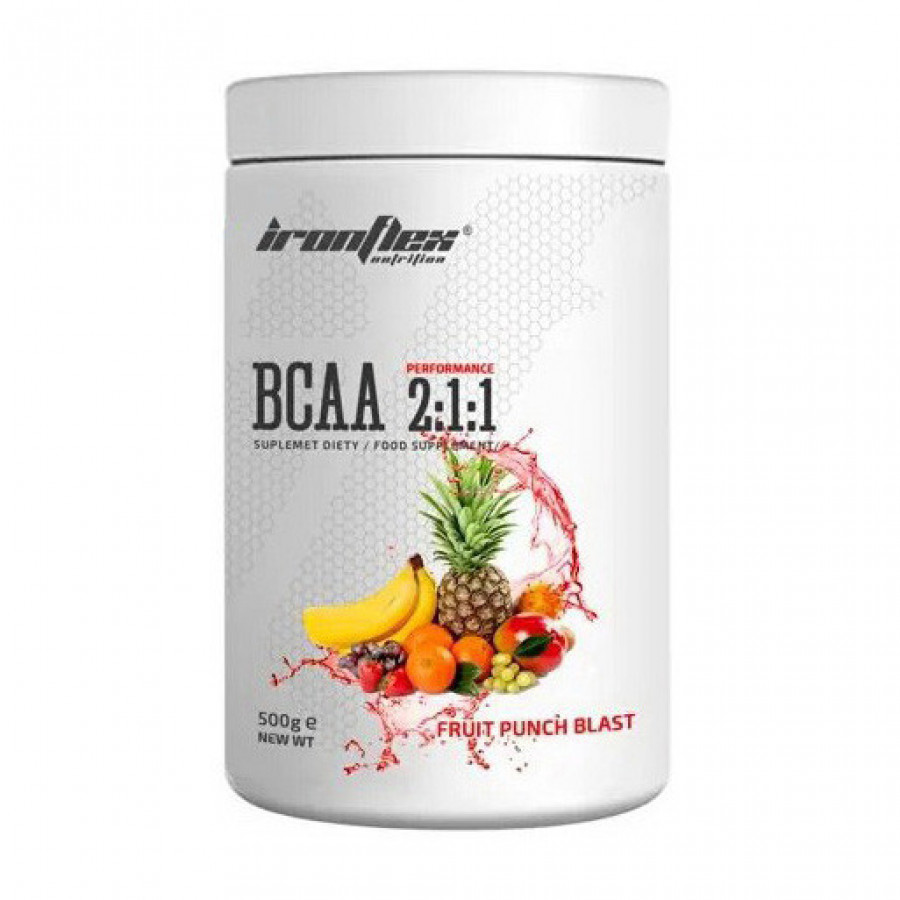 Аминокислоты ВСАА "BCAA 2:1:1" IronFlex, лимон, 500 г