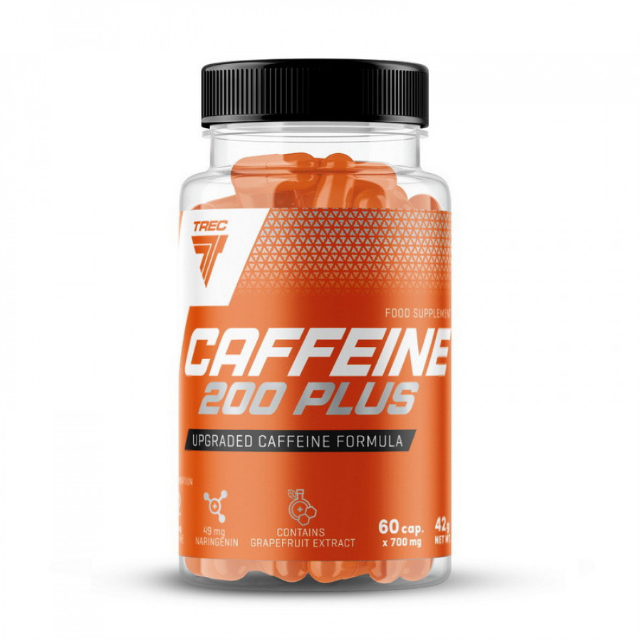 Кофеин "Caffeine 200 Plus" TREC nutrition, 60 капсул