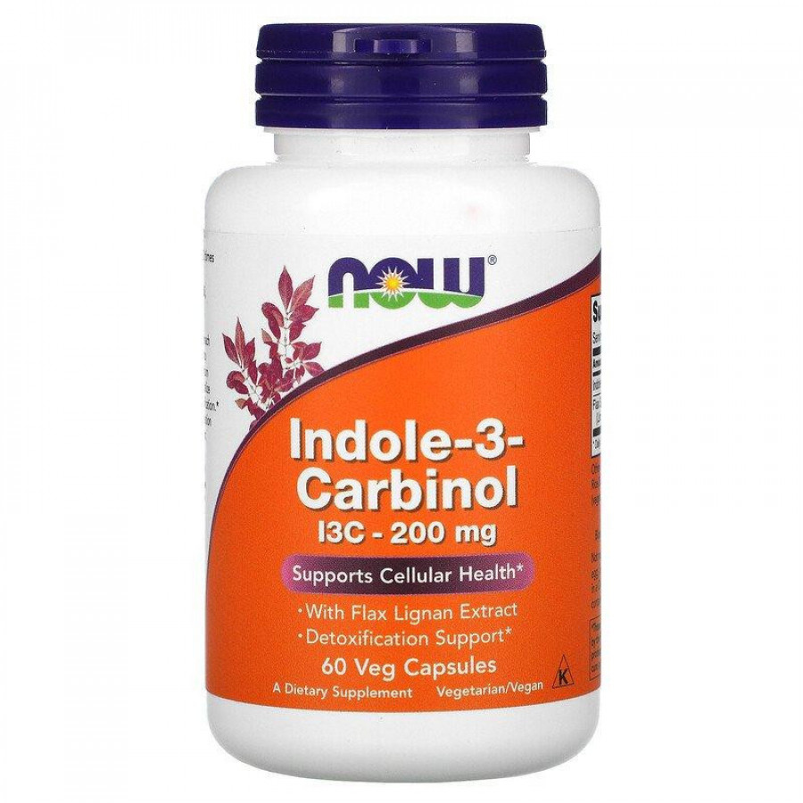 Индол 3-карбинол "Indole-3-Carbinol I3C" Now Foods, 200 мг, 60 капсул