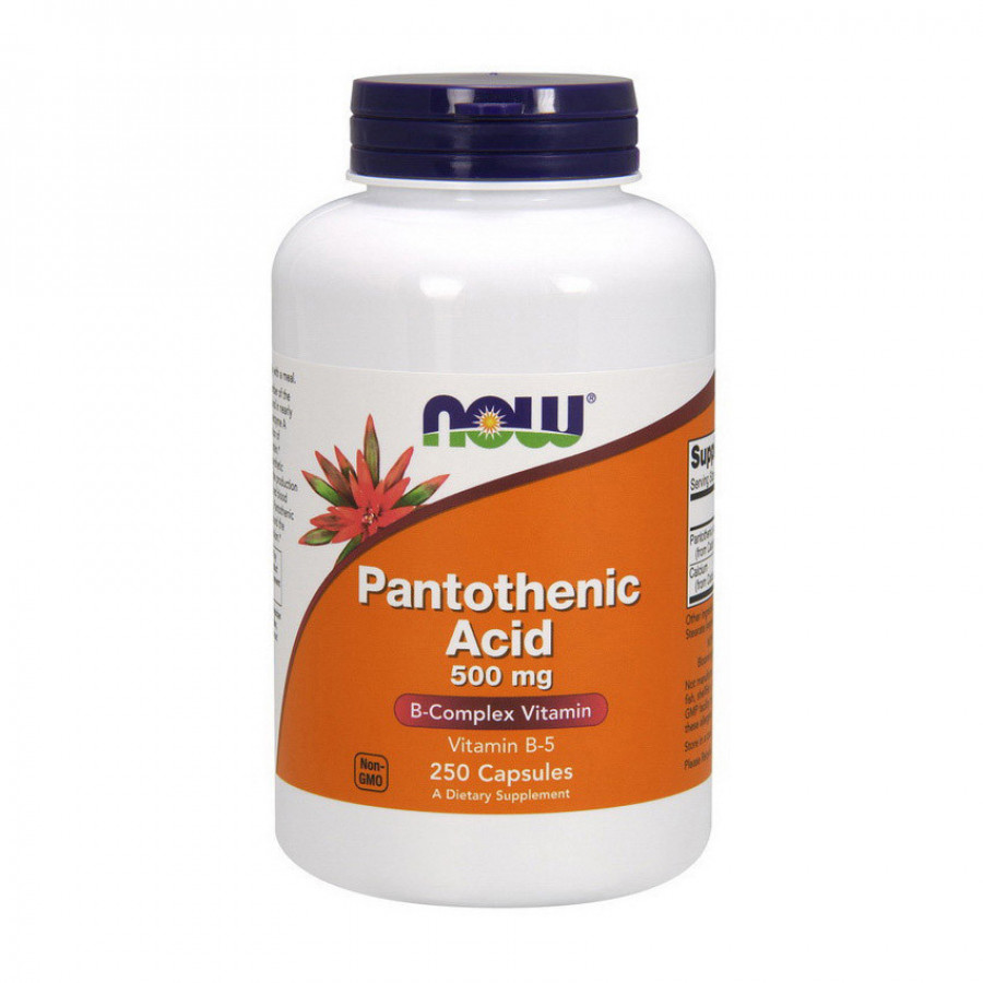 Пантотеновая кислота "Pantothenic Acid" Now Foods, 500 мг, 250 капсул