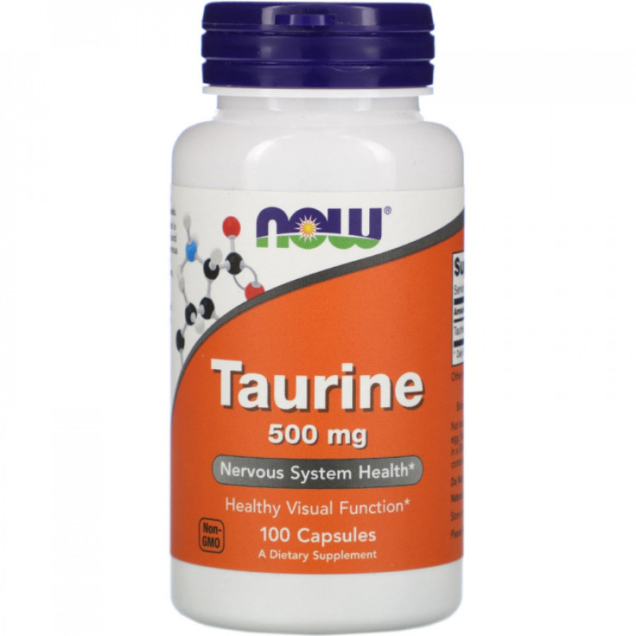 Таурин, 500 мг, Now Foods, 100 капсул